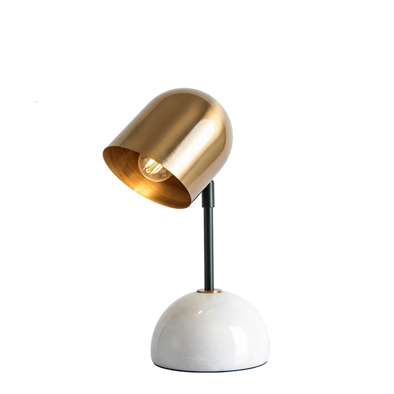 

Modern Marble Iron Led Decorative Creative Table Lamp Light For Bedside Bedroom Living Room Office Luminaria De Mesa abajour