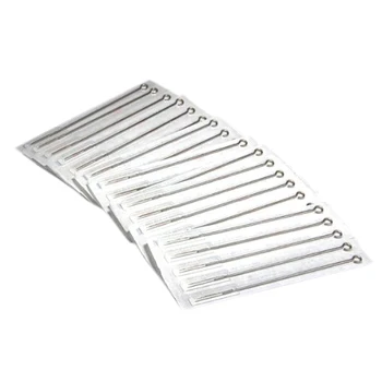 

50 Pcs Disposable Stainless Steel Sterile Tattoo Needles Supply 5RS