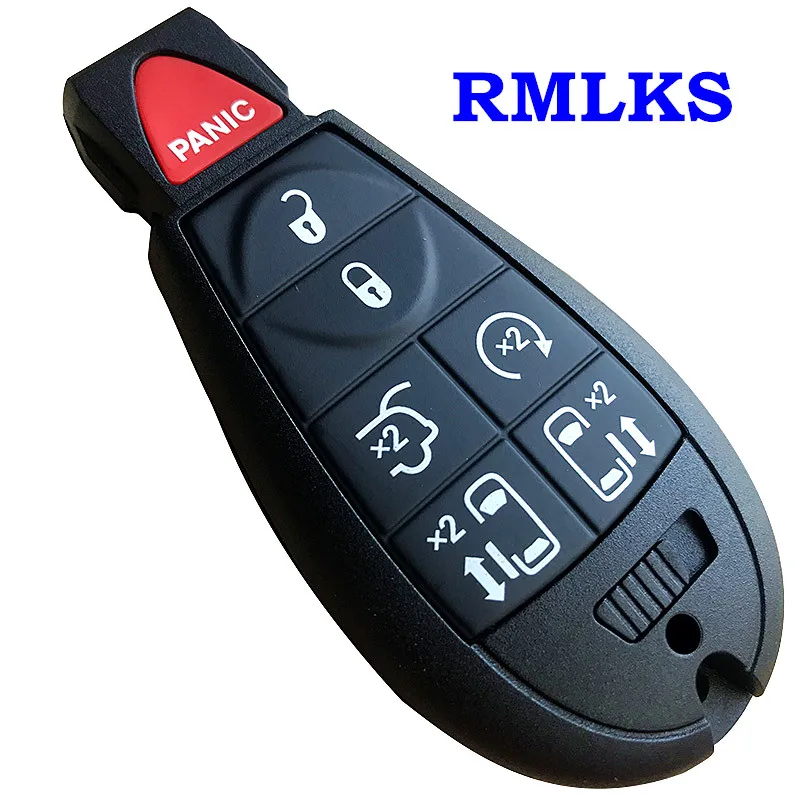 2pc Replacement Remote Start Key Fob Entry For 2016 Chrysler Town & Country