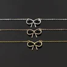 10 новых женских браслетов с бантом, романтические милые женские ювелирные изделия из нержавеющей стали, золотой браслет BFF luк