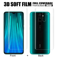 Передняя+ задняя 3D Защитная пленка для экрана из ТПУ для Xiaomi Redmi Note 8 Pro Note 8 мягкая Гидрогелевая пленка(не закаленное стекло