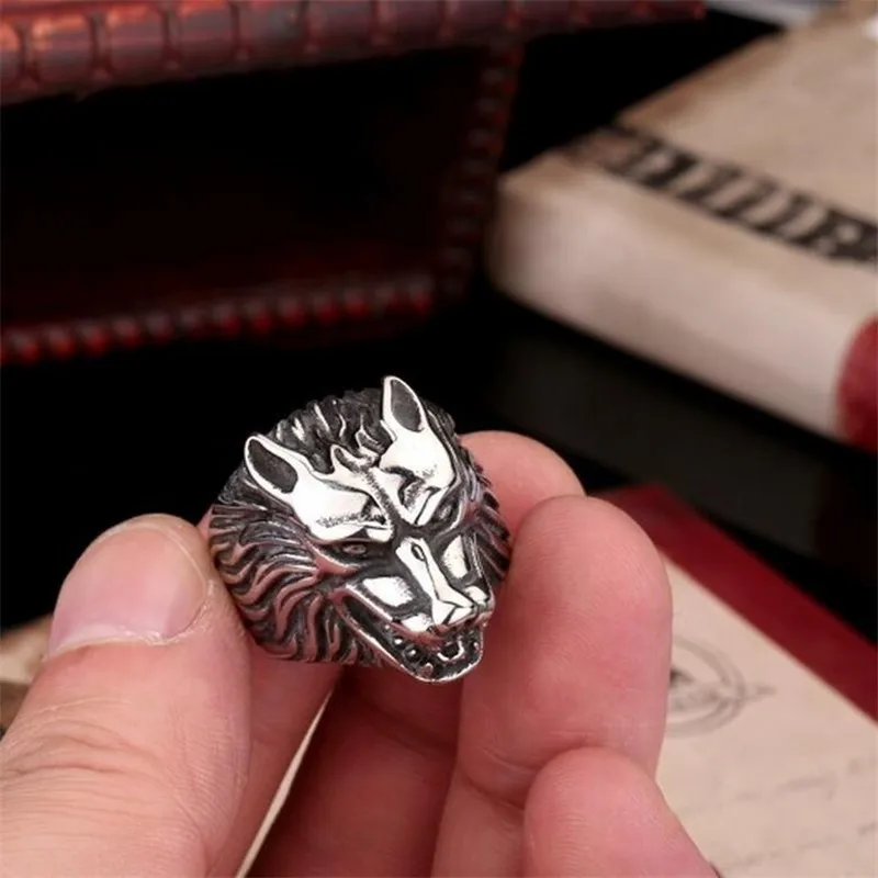 Cool Wolf Head Style Rings