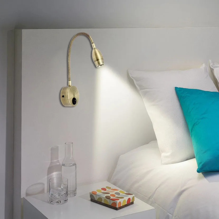 

Bedside Bed Wall Light Lamps for Living Room Modern Led Wall Sconce Lamp with Switch Aplique Pared Wall Lamp Bedroom for Reading