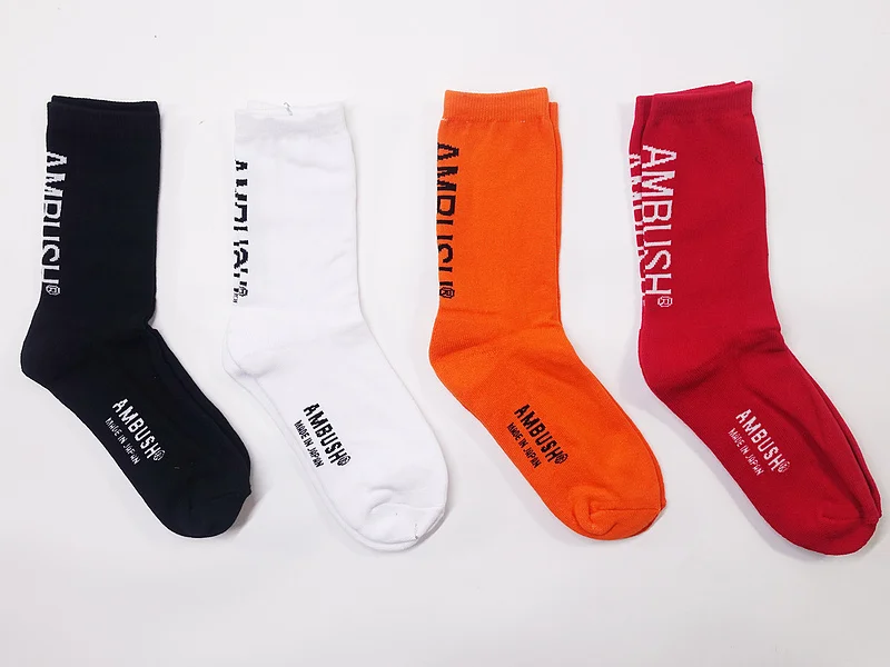 2019FW 1:1, лучшее качество, засада, носки для женщин и мужчин, унисекс, носки, засада, логотип, вышивка, хлопок, чулки