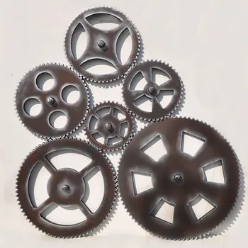 

Vintage Wooden Gear Wall Art Industrial Antique Chic Bar Home Rotatable Decoration Decor Ornaments Craft Gear Wooden