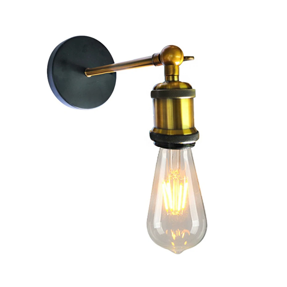 

Retro Sconce copper Wall Lamps Vintage Loft Lights 180 ° adjustable Retro Industrial Home deco Lighting fixtures luminaria