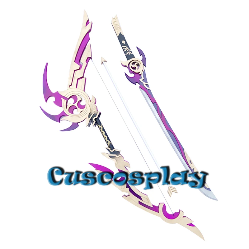 Game Genshin Impact Raiden Shogun Baal Cosplay Sword Bow and Arrow Props Kamisato Ayaka Weapons for Halloween Chrsitmas Party |