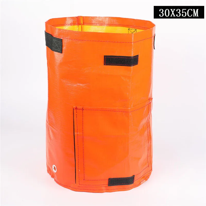 Orange 30 x 35cm Выращивание картофеля контейнер мешок DIY Плантатор из полиэтиленовой ткани посадки овощей Садоводство, овощи горшок посадки выращивание мешок садовый инструмент - Цвет: Orange 30 x 35cm