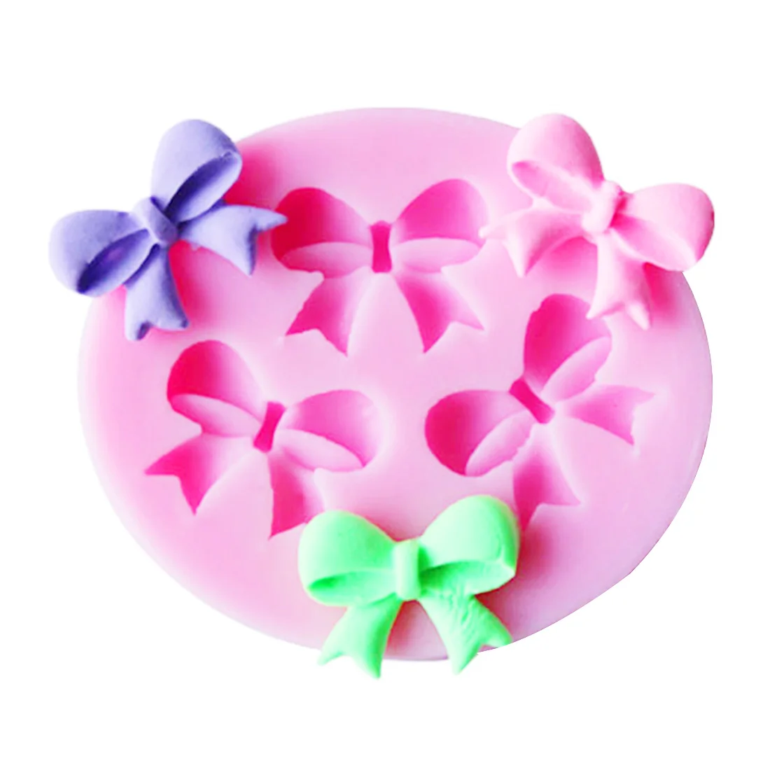 

1pcs Bowknot Cake Silicone Molds DIY Cake Decorating Tools 3D Bow Fondant Craft Cake Candy Chocolate Molds Pastry Baking Tool