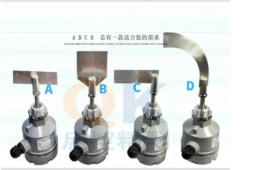 

The rotary resistance material level switch, the lengthening rod object detector, the industrial limit sensor, the thread type.