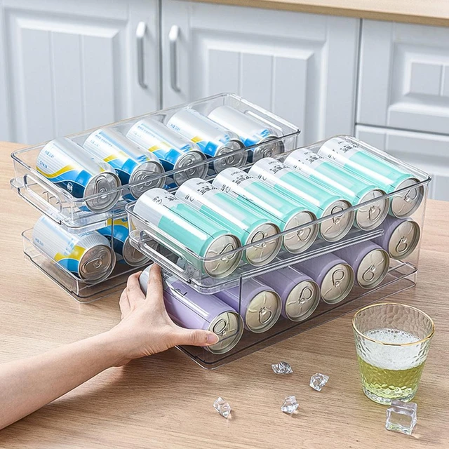 Transparent Refrigerator Organizer  Beverage Soda Drink Organizer -  Refrigerator - Aliexpress