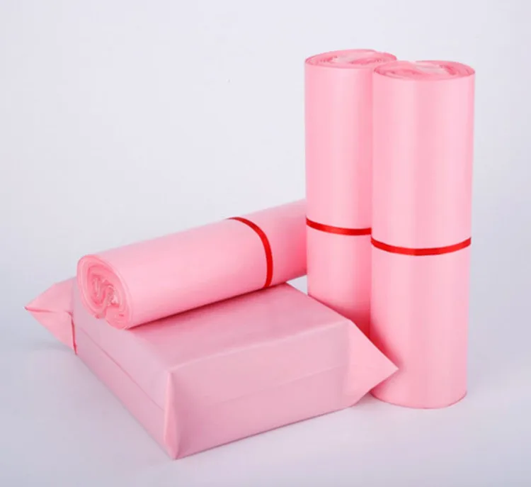 Light Pink Poly Mailer Adhesive Envelope Bag DIY Plastic Mailing Clothing Dress Gift Box Underwear Toys Shoes Packaging Pouches 5