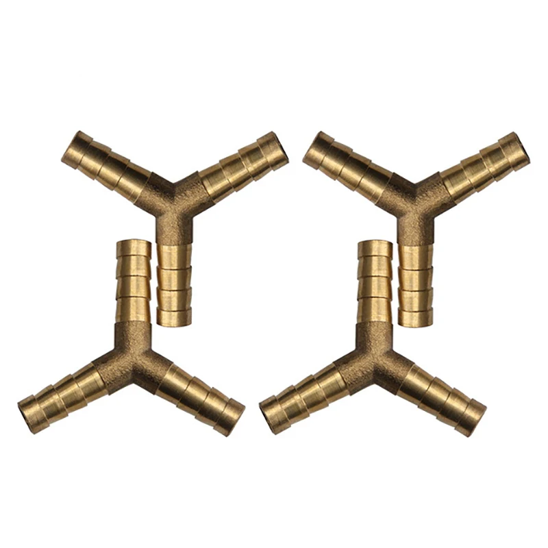Y Shape U Shape T Cross Hose Barb Stainless Steel 1/4" 7mm Barb Fitting 3 Way Tee Barbed Co2 Hose Splicer Homebrew beer hose connector