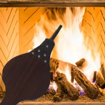 

48x19cm Fireplace Wood Bellows Wood Barbecue BBQ Air Blower Bonfire Campfire Brown BBQ Tools For Outdoor Wild Donkey Firing Tool