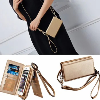 

Shoulder Bag Creative Leather Case New For iPhone 11 Pro Max X XR XS Max 6 6s 7 8 Wallet Cover Flip Case Female Messenger Trend
