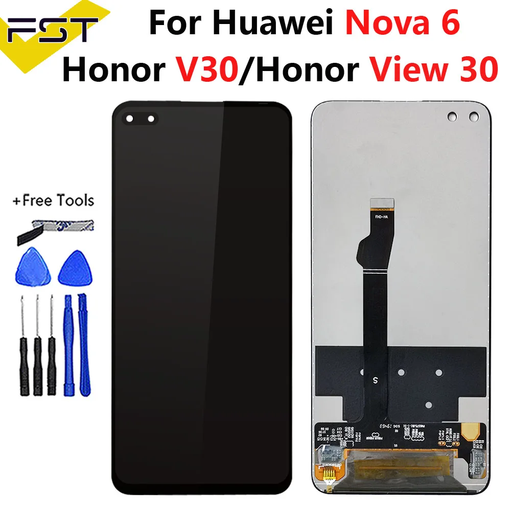 6.57 'Lcd Display Per Huawei Honor V30 Display Lcd Touch Screen Digitizer Assembly Display Lcd Honor View30 /Nova 6 Parti Di Visualizzazione