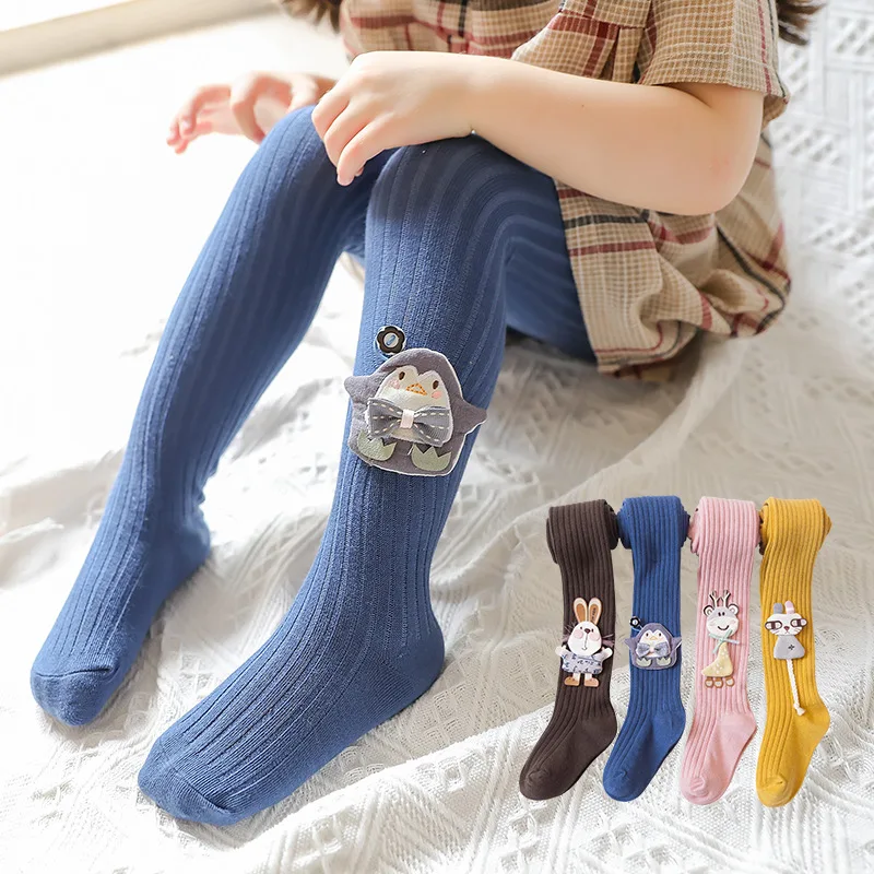 

19 New Style Versatile Big Boy Patyhose Spring And Autumn Women's Baby Cotton Socks Cute Cartoon GIRL'S Leggings Socks