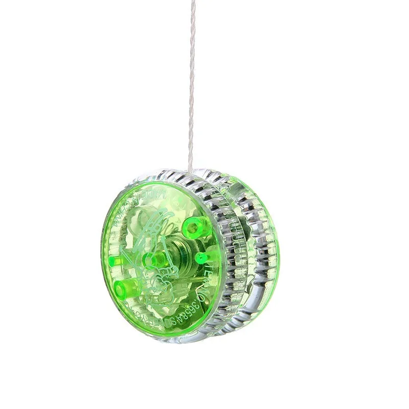 New LED Flashing Yoyo Classic Kids Toys Magic Yoyo Spin Plastic Bearing with Spinning String Toys for Children
