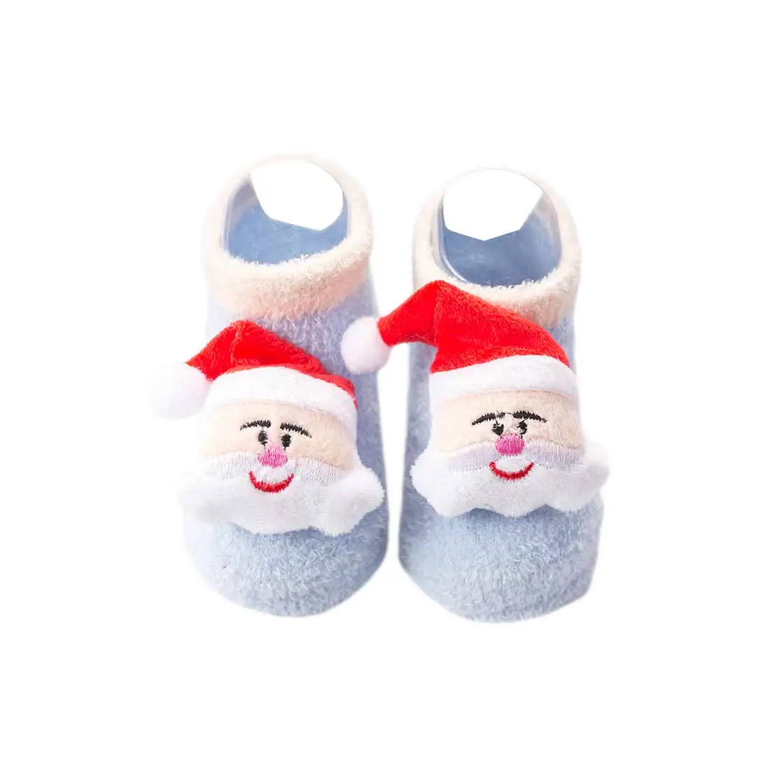Детские Рождественские Нескользящие короткие носки; зимние теплые носки для новорожденных; носки для мальчиков и девочек с изображением рождественской елки, лося, Белла - Цвет: 5