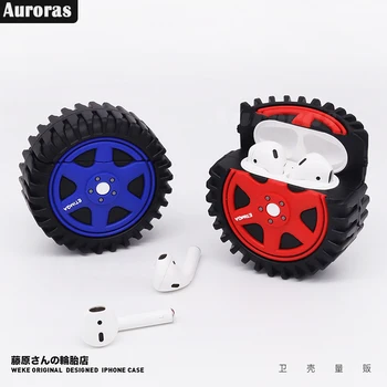 

Auroras For Huawei Freebuds 3 Case 3D Toy Tire Design Shockproof Full Cover Headphone Accessories Protector For Freebuds 3 Cover