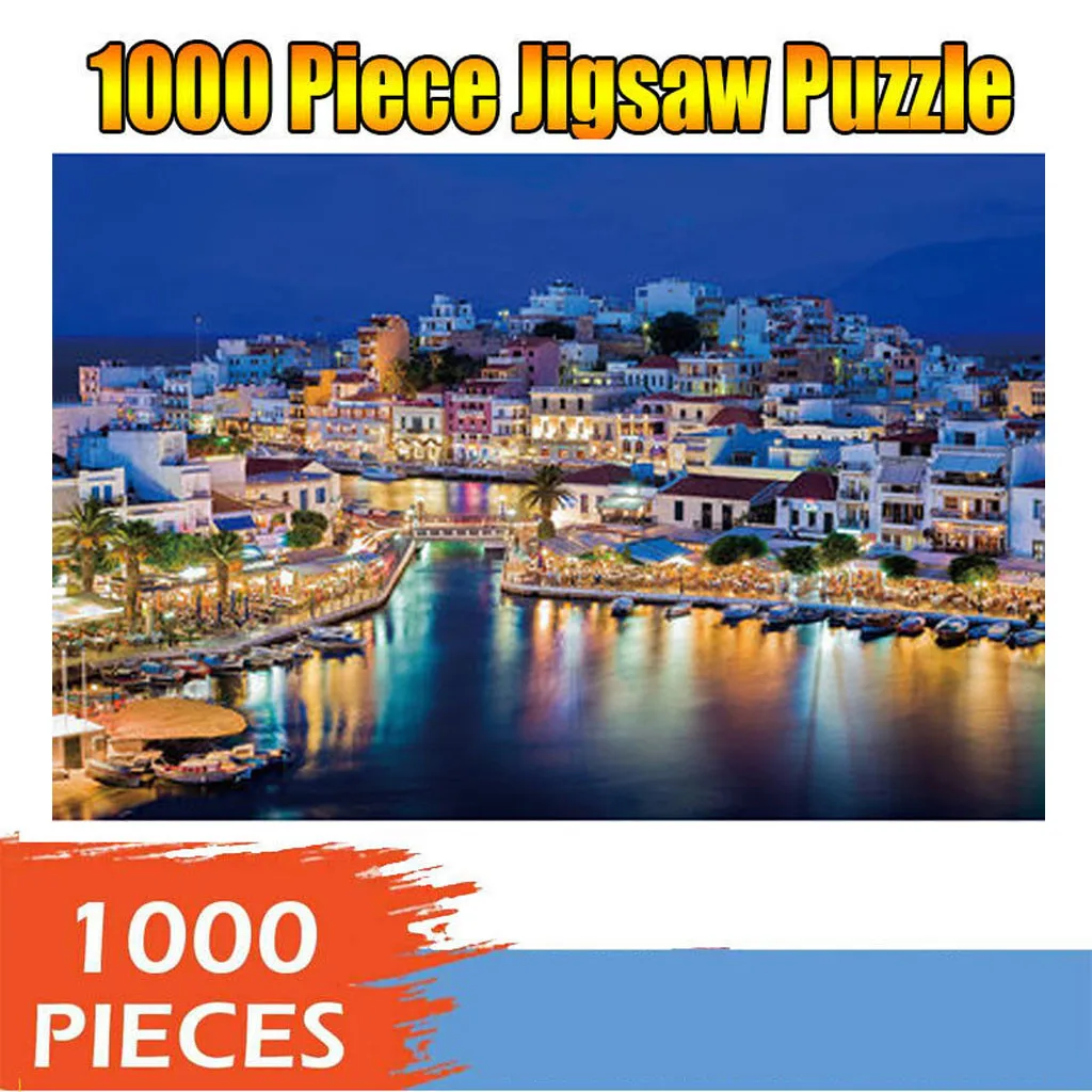 Adults Jigsaw Puzzles 1000 Piece Paper Large Puzzle Game Interesting Educational Toys Personalized Gift Assemble Toy Games Jul8 1