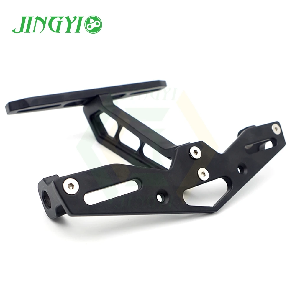 Для honda cbf125 yamaha xmax 125 yamaha yz 250 aprilia etv 1000 caponord Ducati Scrambler мотоцикла с ЧПУ рамка номерного знака - Цвет: Черный