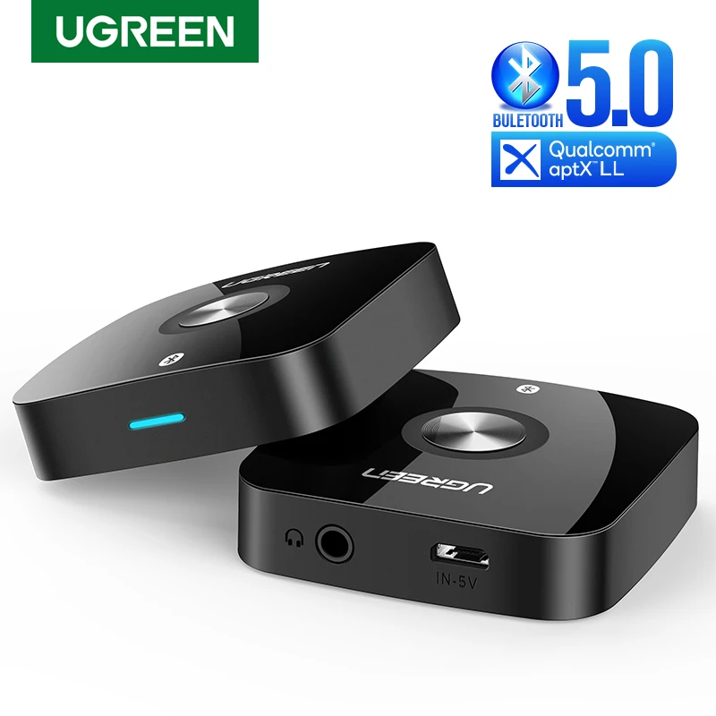 UGREEN 3.5 Bluetooth 5.0 Receiver aptX LL 3.5mm Jack Aux Wireless Adapter Music for TV Car Bluetooth 5.0 3.5 mm Audio Receiver|Wireless Adapter| - AliExpress