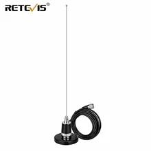 Retevis – antenne de voiture MR200 avec Base de montage magnétique, connecteur NMO VHF UHF, double bande 144/430MHz SL16 J pour câble coaxial 4M pour RT95