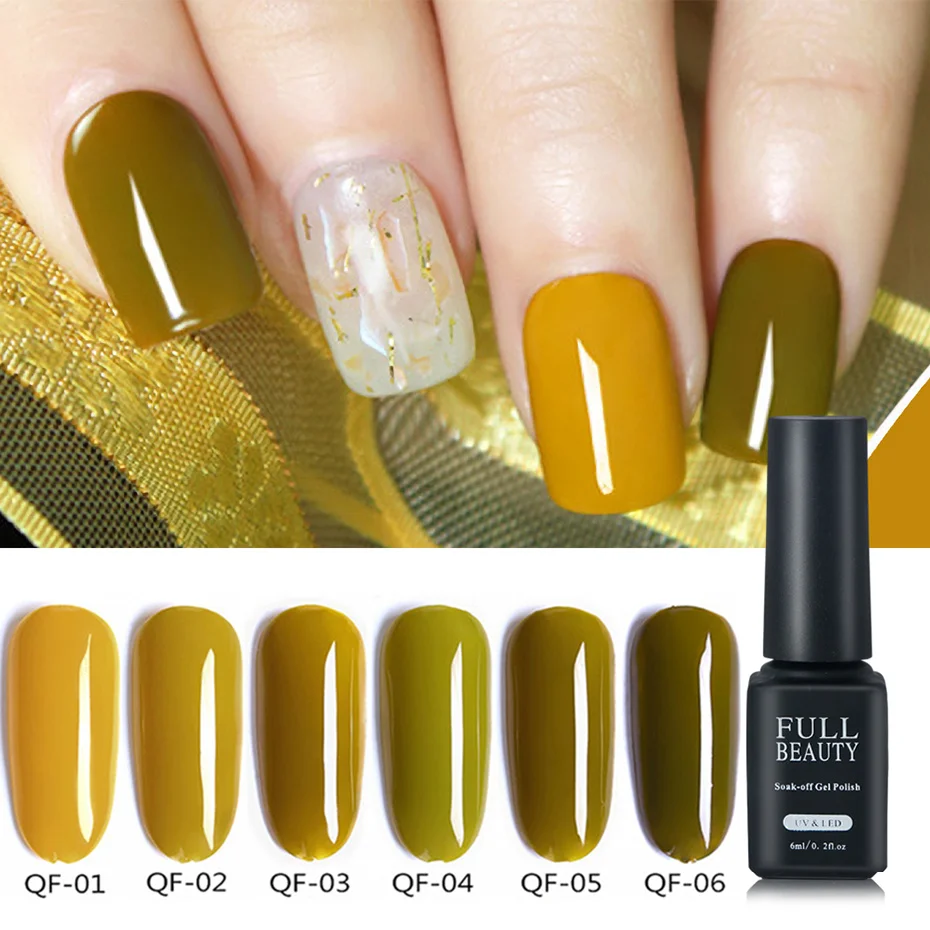 6 мл Гель-лак Hybrid Nails цветной полигель Vernis Полупостоянный УФ-гель для ногтей Гель-лак для ногтей для маникюра CHNG01-06