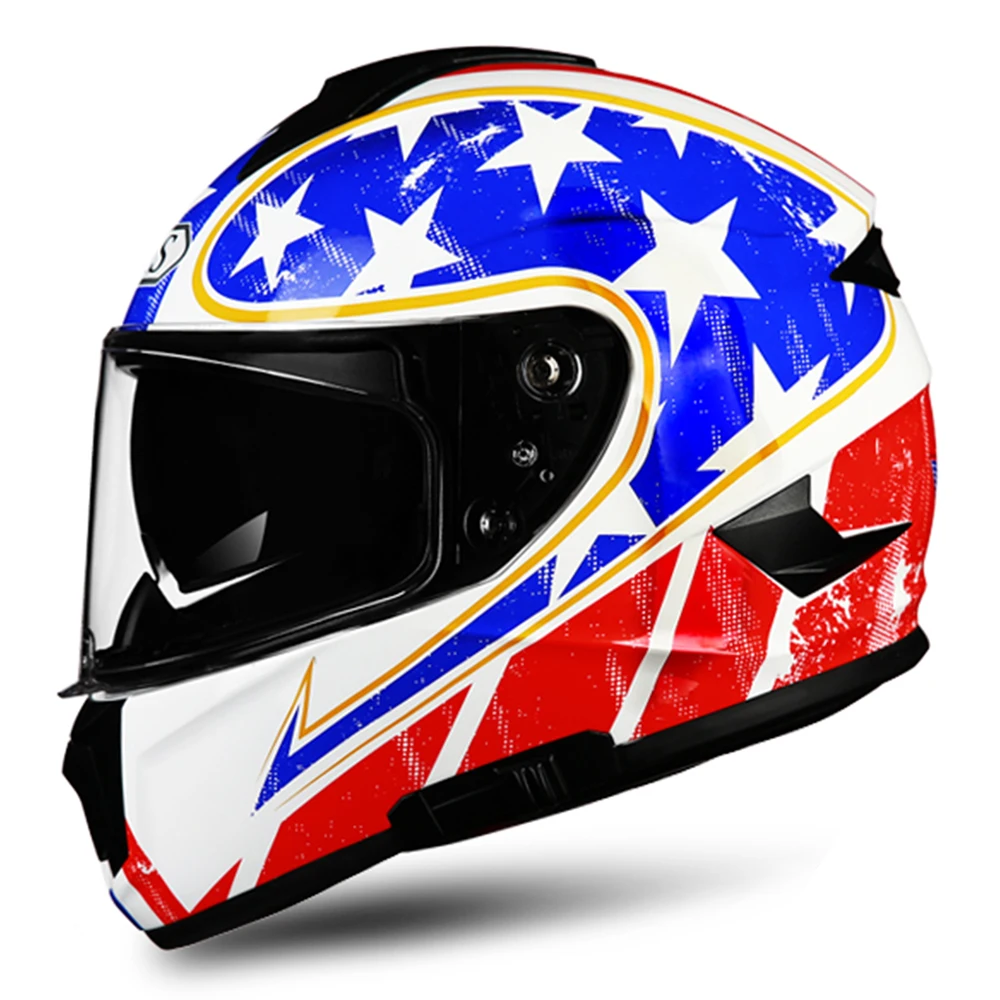 810-08 Clear Lenses AIS мотоциклетный шлем Casco Motocicleta Motocross Casco Moto шлем rbike с двойными линзами полный шлем для лица шлем Moto Capacete - Цвет: 810-08 Clear Lenses
