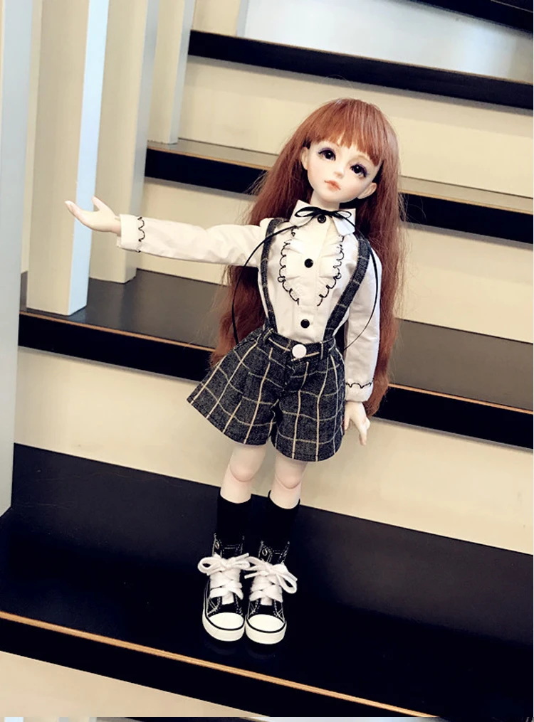 BJD Кукла Одежда подходят для 1/3 1/4 1/6 MSD размер кукла lapolaka/Британская школьная форма-костюм и юбка аксессуары для куклы