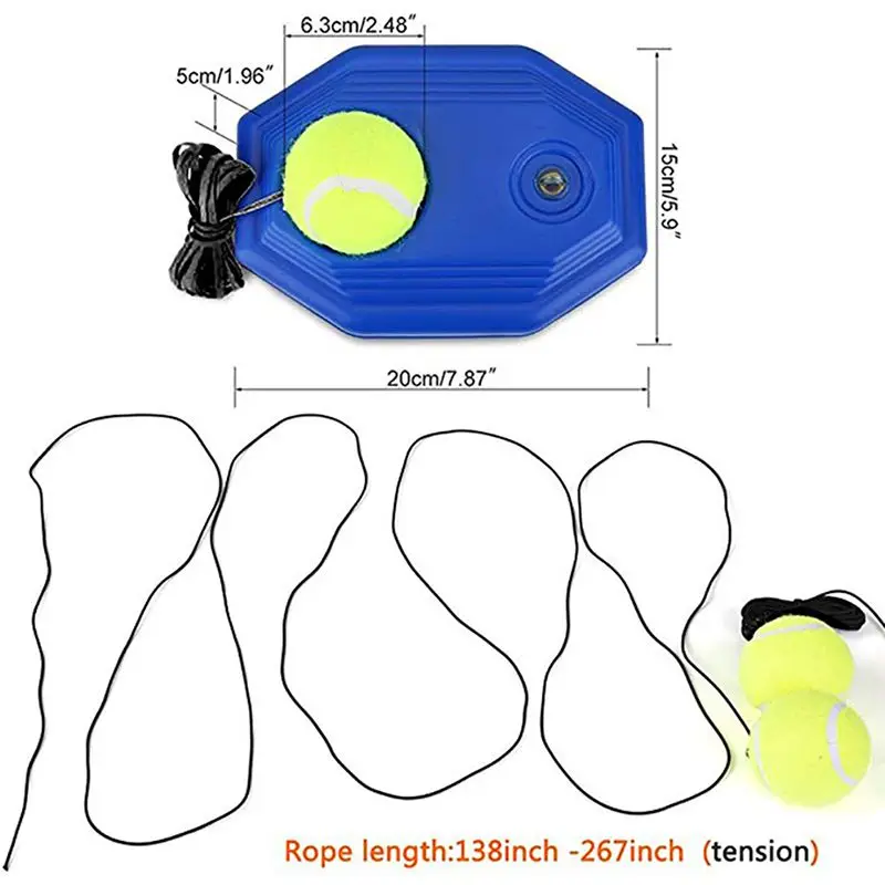Теннисный Мяч Тренажер самообучения плинтус плеер тренировочная мишень инструмент питания с эластичной основа для резинки для волос LQ4857