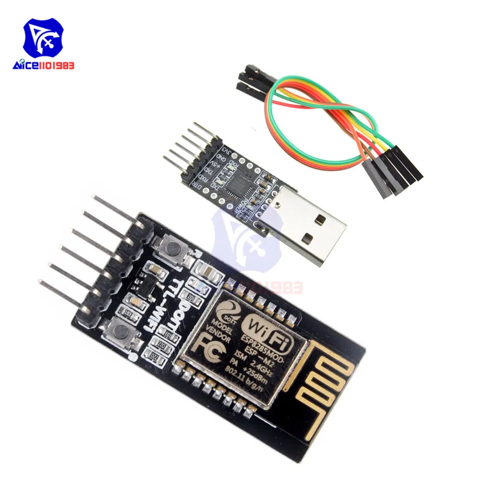 Diymore CP2102 USB к TTL последовательный UART модуль + Wi-Fi передатчик для интернет 5Pin Dupont Jumper