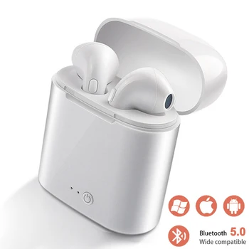 

i7s TWS Wireless Earpiece Bluetooth Earphones I7 sport Earbuds Headset With Mic For smart Phone iPhone Xiaomi Samsung Huawei