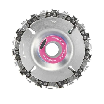 

4 Inch 22 Tooth Grinder Disc And Chain Fine Abrasive Cut Chain Carver Attachment For Angle Grinder