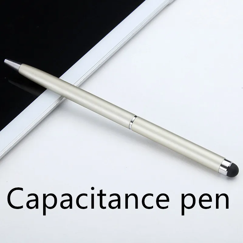 

Hot Selling Metallo Tocco Stilo Schermo Useful Touch Screen Stylus Pen+Ballpoint Pen For IPad IPhone SmartphoTablet Smartphone