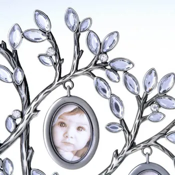 

1 Pcs Stylish Creative Family Tree Hanging Photo 12 Frame Holder Home Table Desk Display Decoration Silver Frame Household Decor