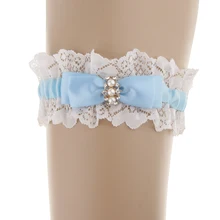 Свадебные Подвязки для невесты, набор подвязок из эластичного кружева, стразы, прозрачный кристалл, жемчуг, для свадебных невест