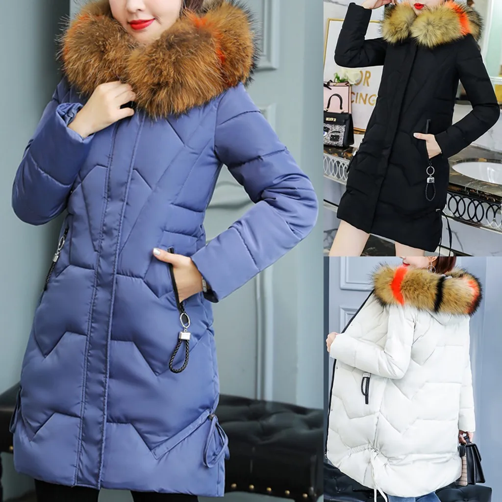 Abrigos mujer invierno, модная женская зимняя теплая хлопковая зимняя куртка с капюшоном, пальто с длинными рукавами, зимняя куртка для женщин, chaqueta