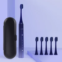 Seago Electric Toothbrush Gradient Purple 5 Modes Brushing Clean Waterproof Brush for Oral Care Adult Timed