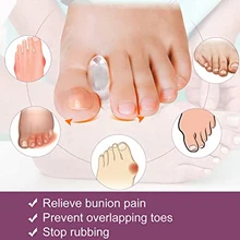 

1 Pair Toe Silicone Gel Bunion Guard Foot Care Orthopedic Toe Separators Finger Toe Separator Correction Pad Foot Care Tools
