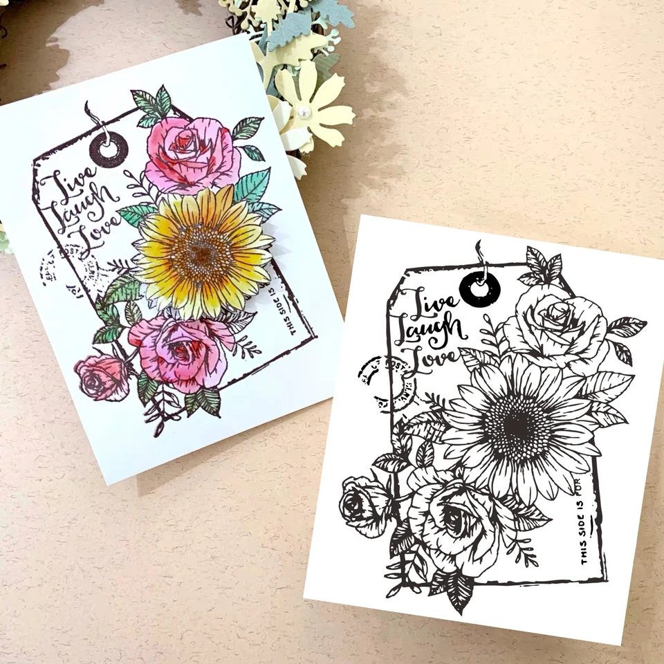 10*12 цветок Новые прозрачные штампы печать для скрапбукинга/резиновый штамп Sentiment Bullet Journal фотоальбом изготовление карт