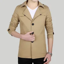 Красивые модные тонкие мужские куртки популярная Повседневная ветровка осень весна мужская одежда Тренч