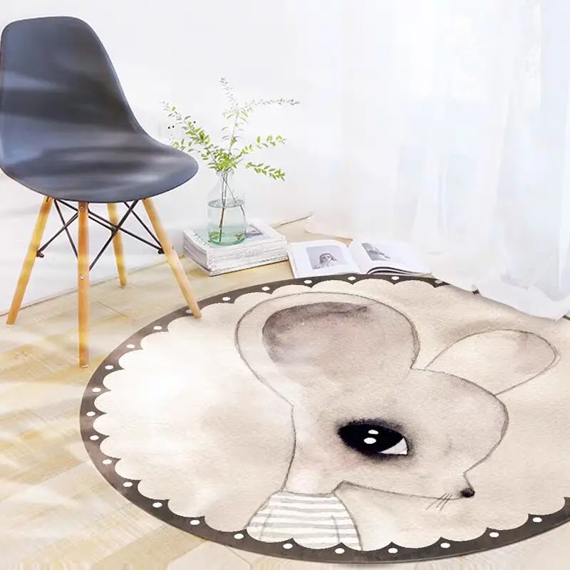02 CuteCircle круглый напольный коврик для домашних животных, собак, кошек, коврик для дома, Впитывающий Коврик для спальни, гостиной, кухни, балкона - Цвет: 02