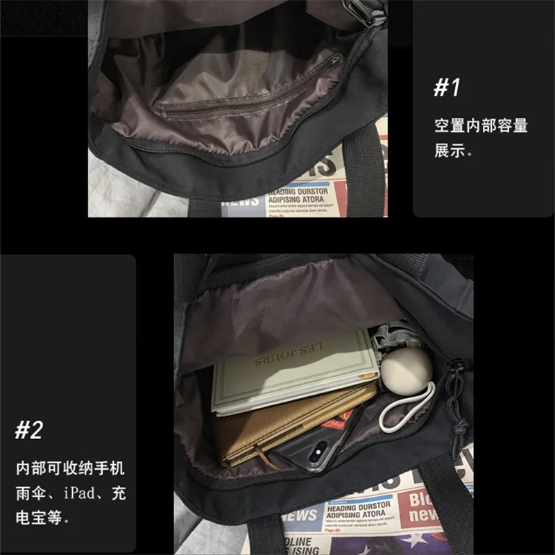 NEW Real Photo Canvas Bag Cute Joker Girl Shoulder Bag Student Class Forest Postman Messenger