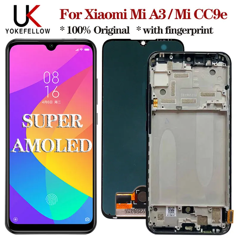 ЖК экран AMOLED для Xiaomi Mi A3 дисплей MIA3 MI CC9E сменный дигитайзер сенсорный A3|Экраны