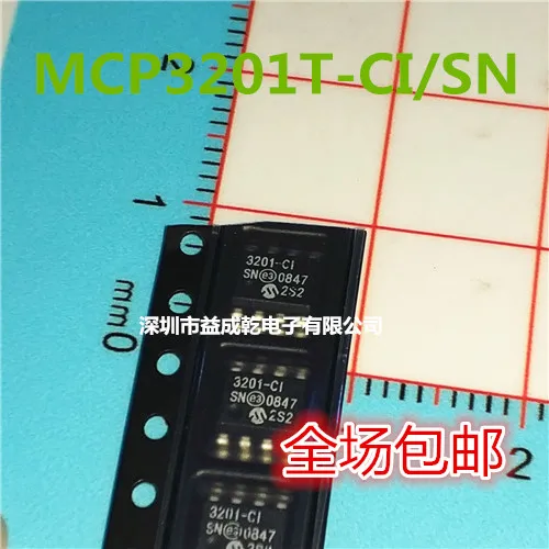 

Бесплатная доставка MCP3201T-CI/SN MCP3201 SOP8 3201-CI 10 шт.