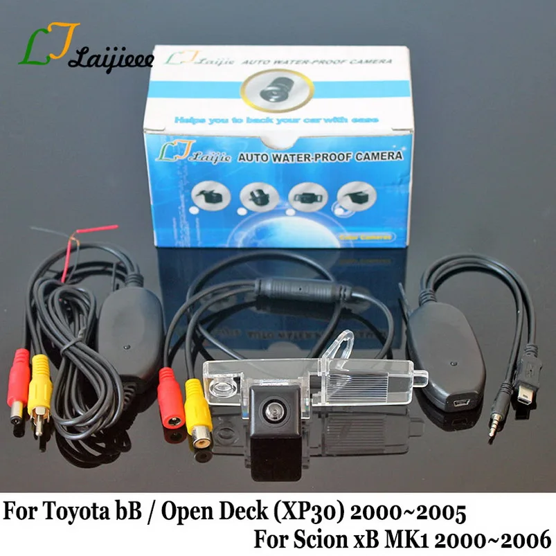 Беспроводная камера заднего вида для Toyota bB открытая палуба XP30/HD CCD ночного видения автомобиля задний резервный камера для Scion xB MK1 2000~ 2006