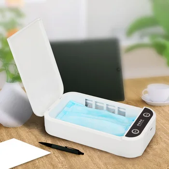 

UV Sterlizer Box Mobile Phone Portable Multifunction Disinfection Makeup Masks Storage Desinfection UV Light Sterlizer Cleaning