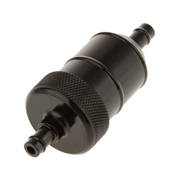 

UNIVERSAL MOTORCYCLE MINI SMALL ENGINE INLINE CARB FUEL GAS FILTER 1/4" 6MM